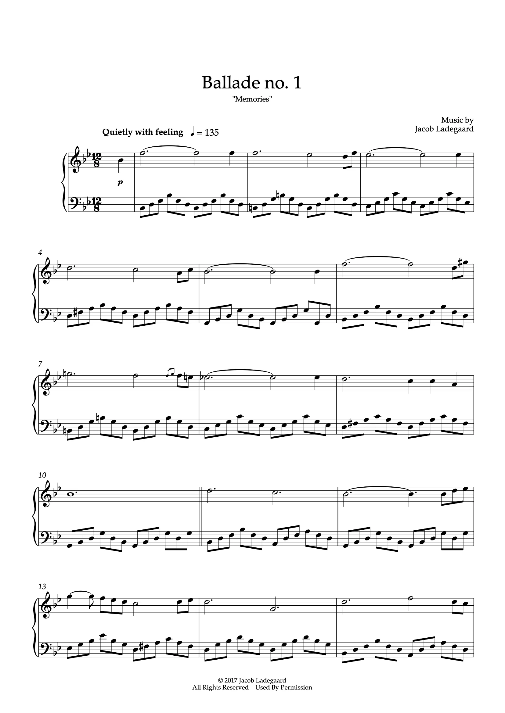 Ballade no. 1 (“Memories”)